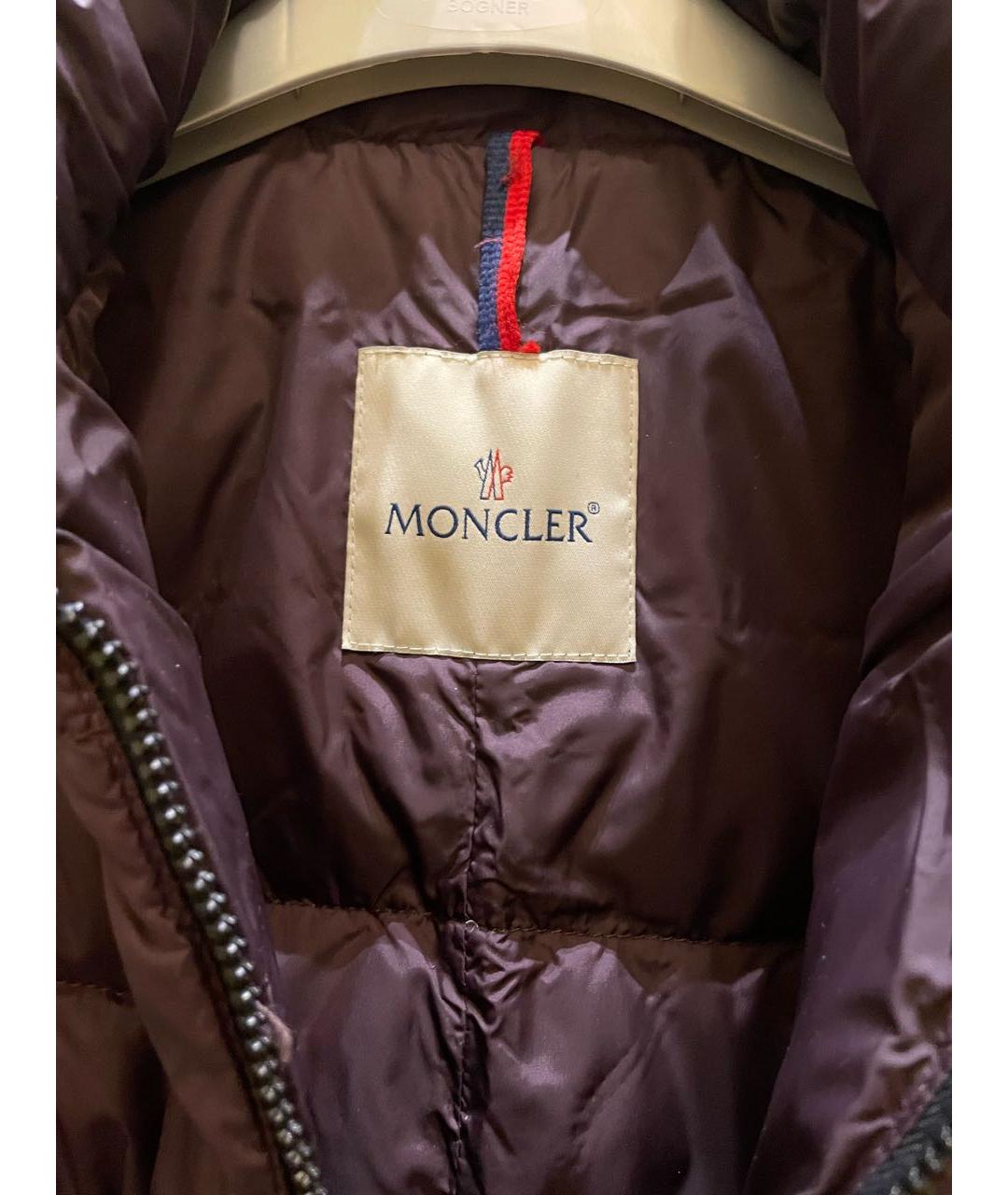 MONCLER Фиолетовый полиэстеровый жилет, фото 3