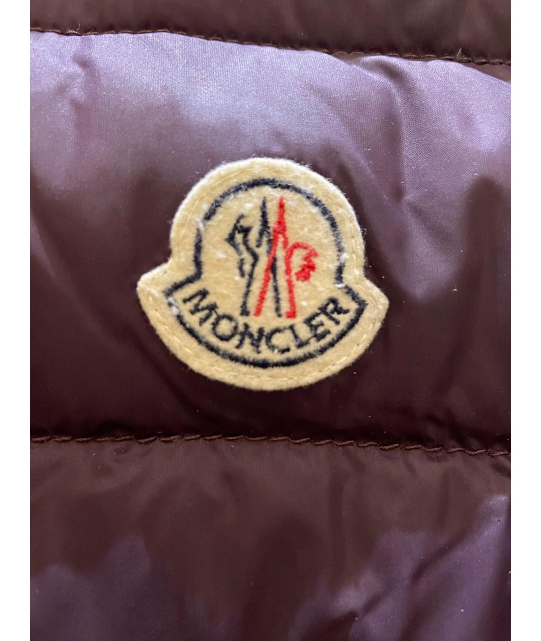 MONCLER Фиолетовый полиэстеровый жилет, фото 4