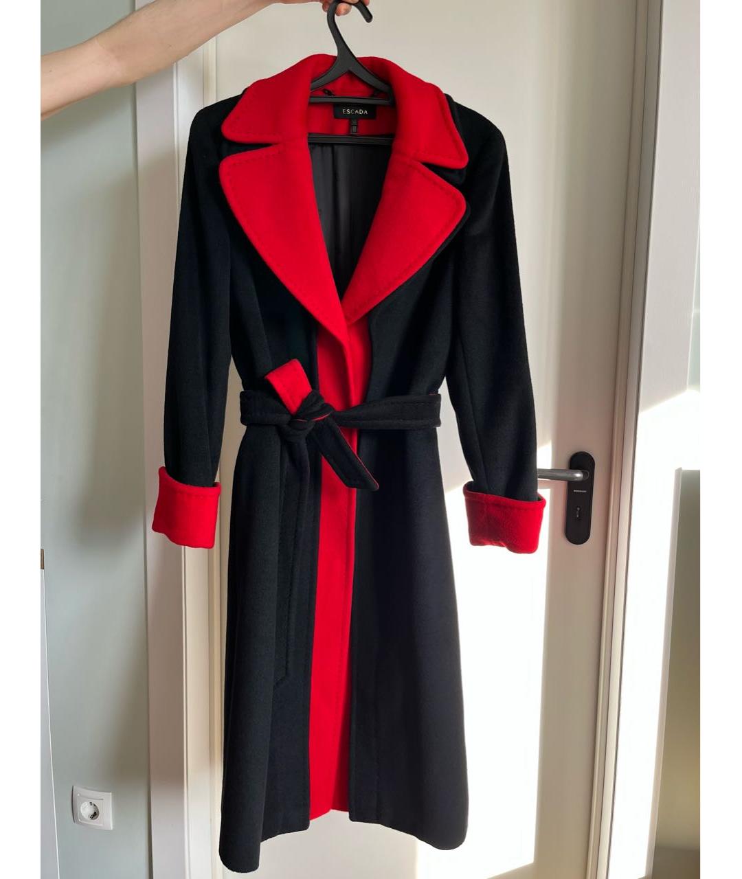 ESCADA Черное шерстяное пальто, фото 9