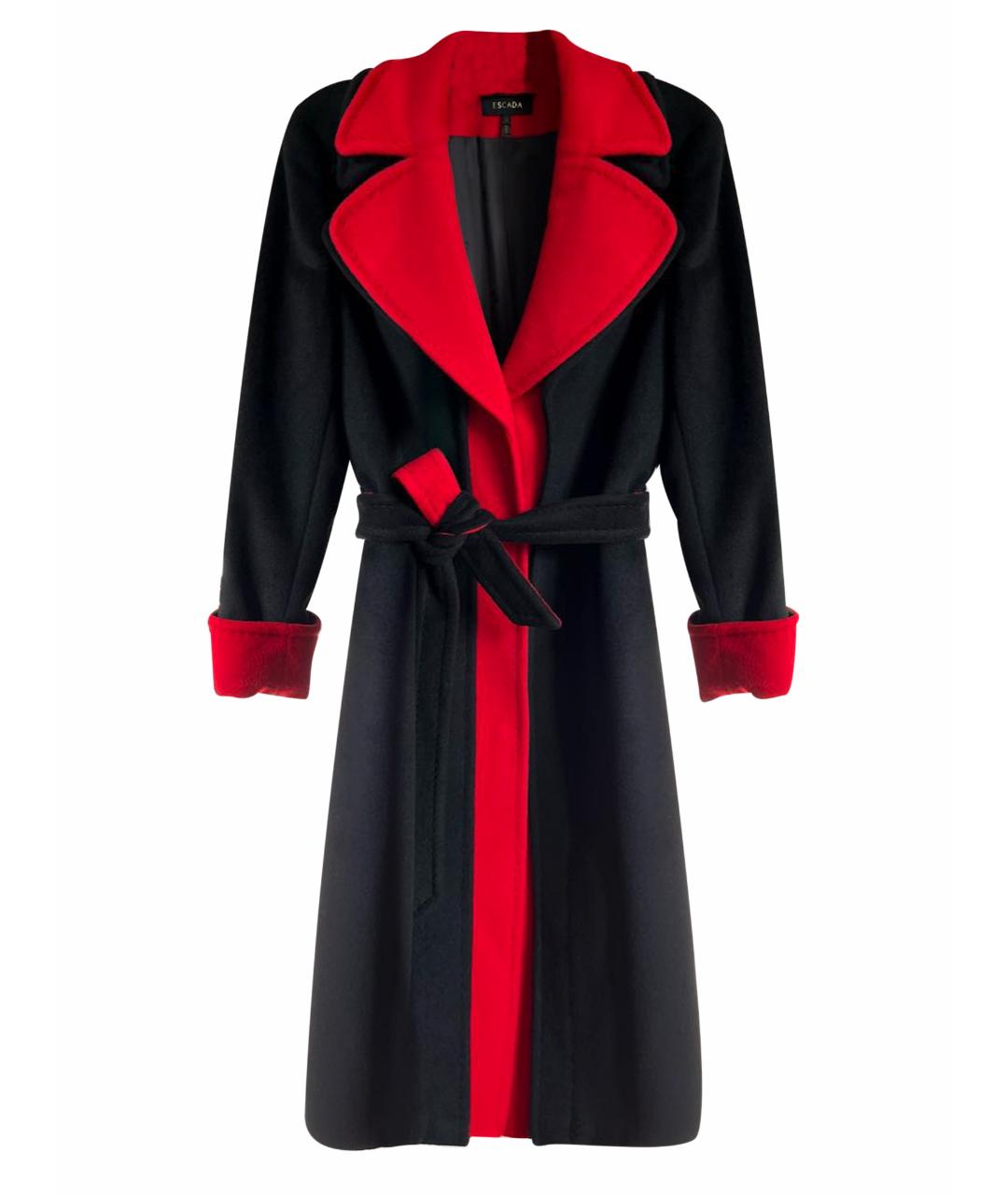 ESCADA Черное шерстяное пальто, фото 1