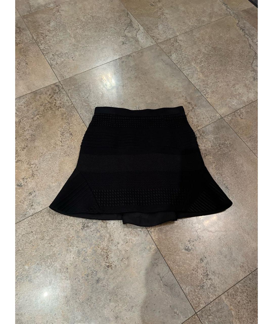 STELLA MCCARTNEY Черная хлопковая юбка мини, фото 5