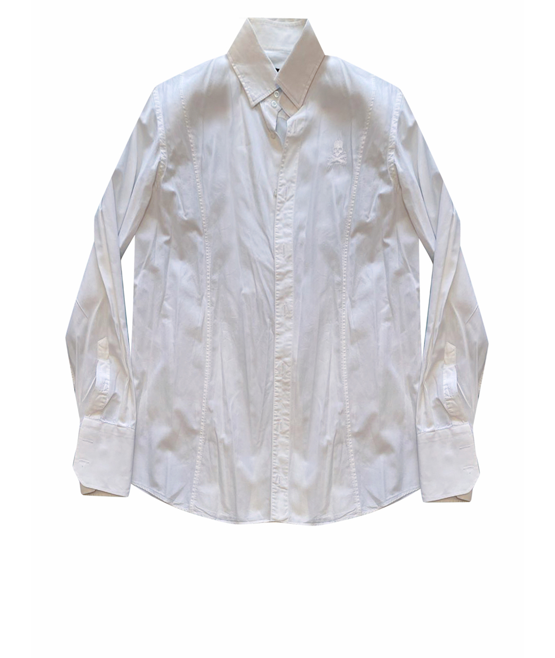 PHILIPP PLEIN Белая хлопковая классическая рубашка, фото 1