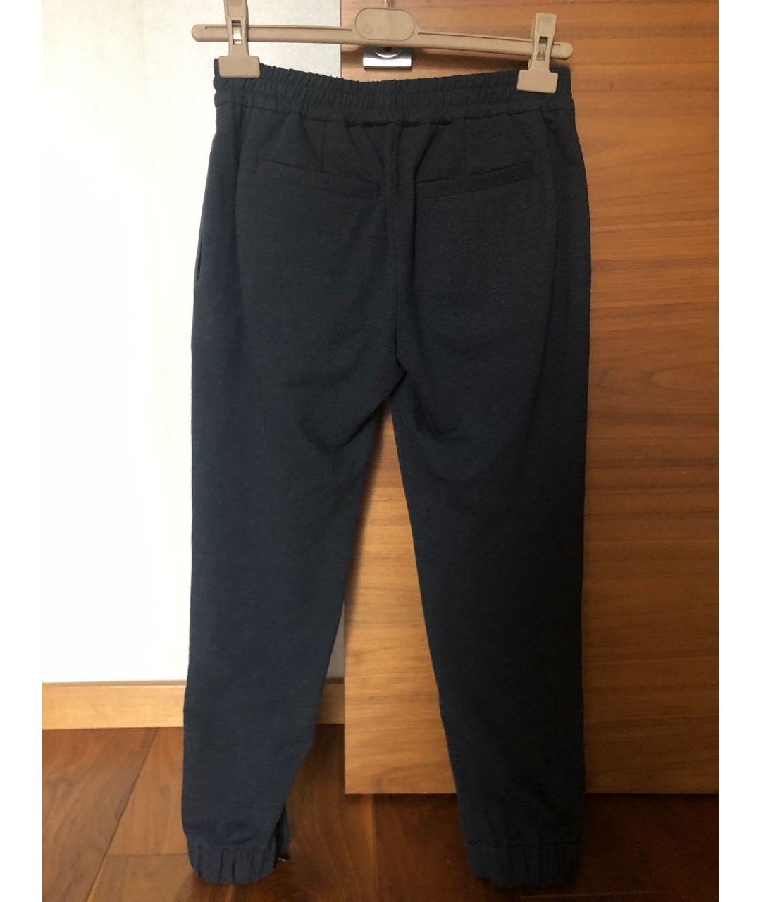 BRUNELLO CUCINELLI Черные хлопковые прямые брюки, фото 2