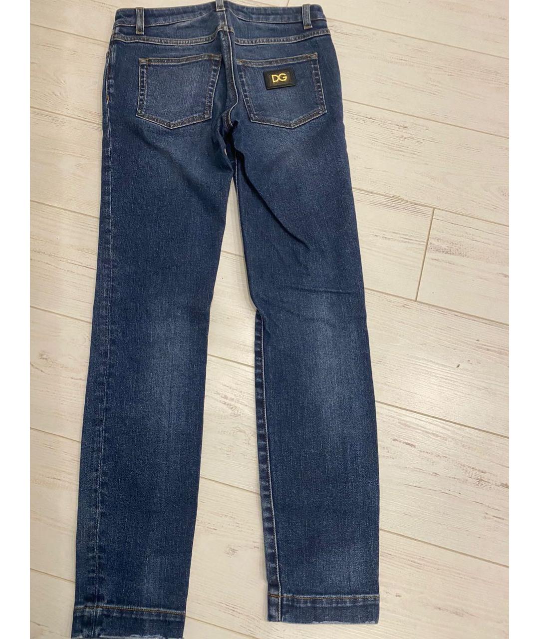 DOLCE&GABBANA Синие прямые джинсы, фото 2