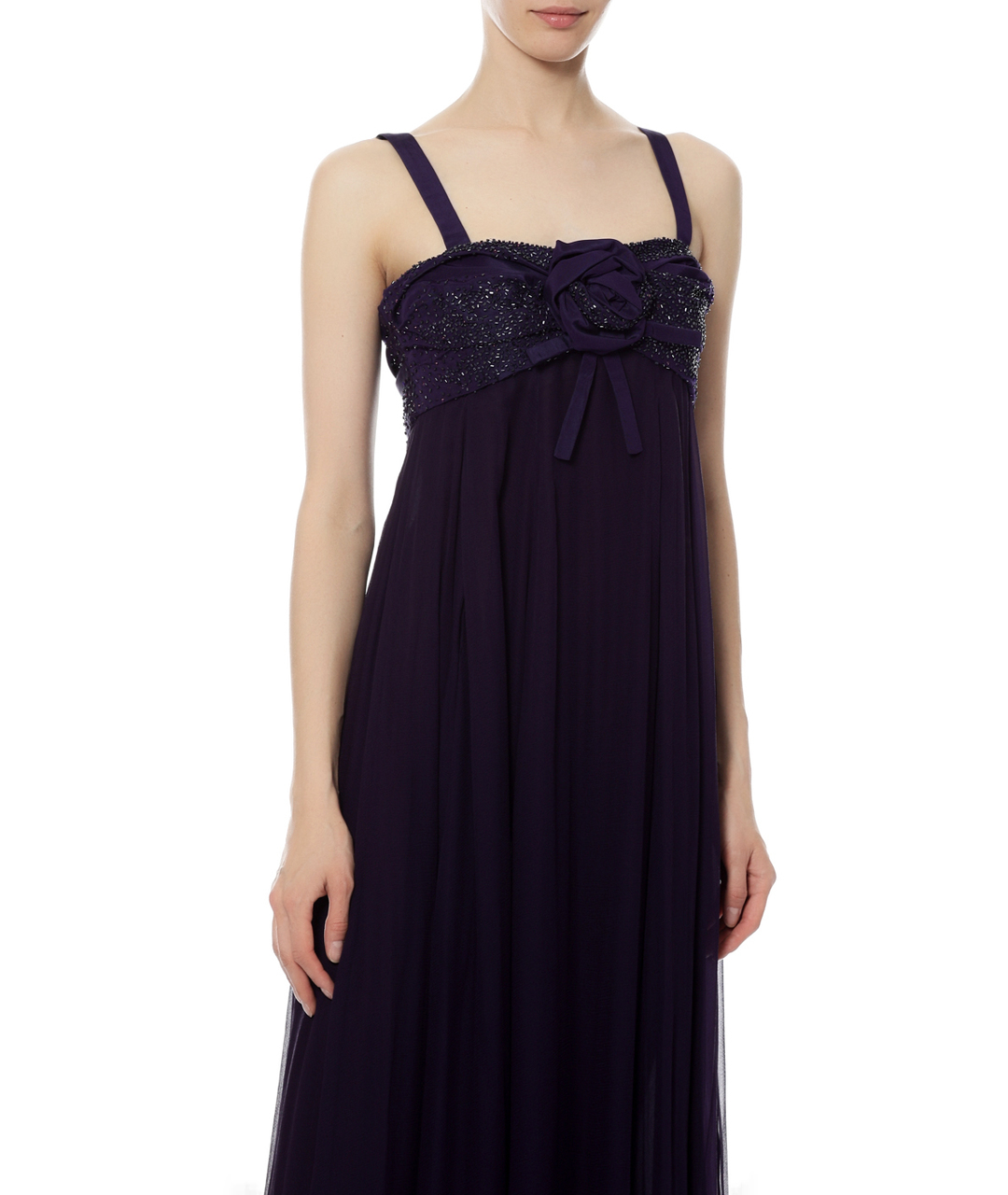 CHRISTIAN DIOR PRE-OWNED Фиолетовое шелковое вечернее платье, фото 3