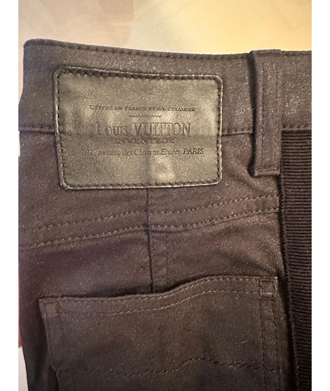 LOUIS VUITTON PRE-OWNED Черные брюки узкие, фото 7