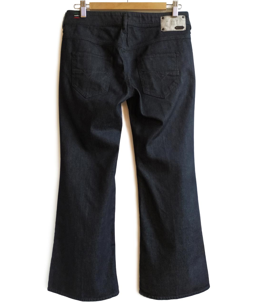 DIESEL Темно-синие хлопко-эластановые джинсы клеш, фото 6