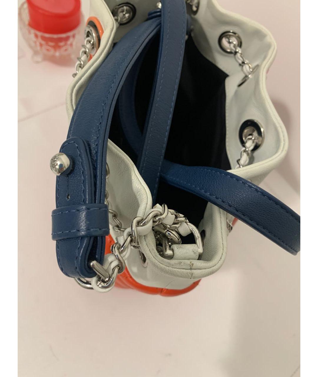 CHANEL Оранжевая кожаная сумка через плечо, фото 7