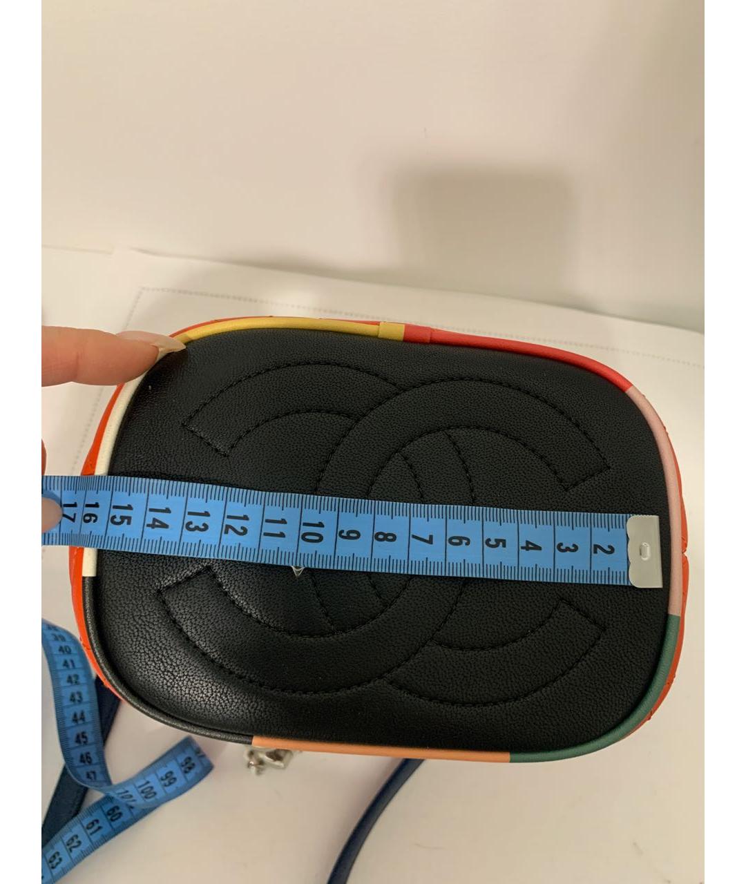 CHANEL Оранжевая кожаная сумка через плечо, фото 6