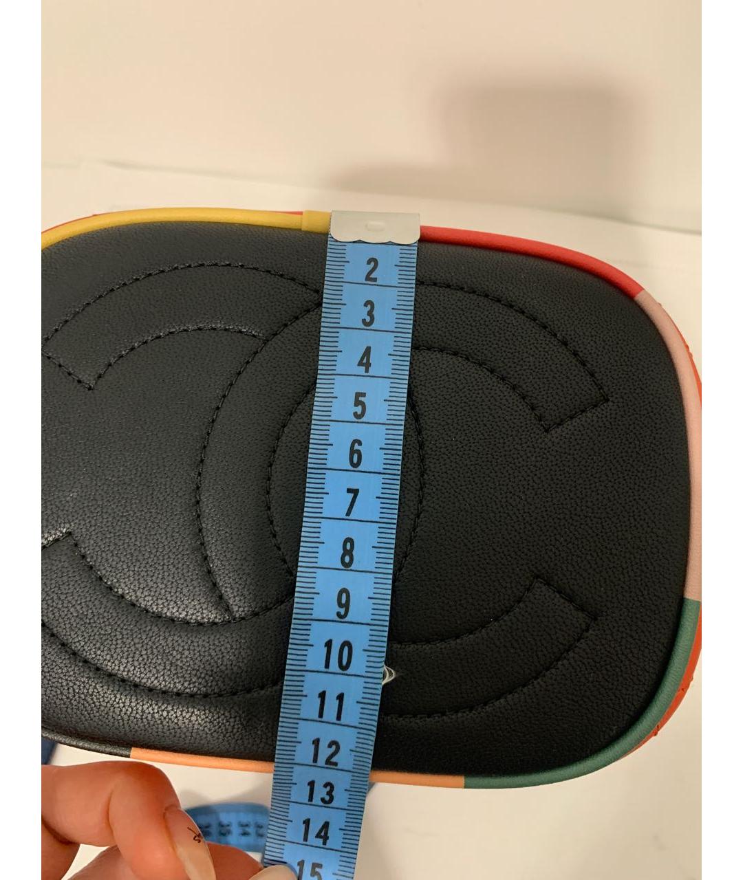 CHANEL Оранжевая кожаная сумка через плечо, фото 5