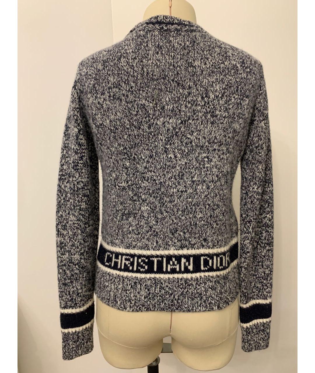 CHRISTIAN DIOR PRE-OWNED Темно-синий кашемировый джемпер / свитер, фото 2