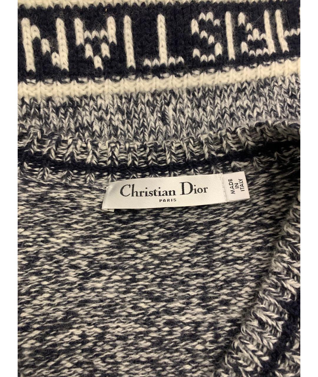 CHRISTIAN DIOR PRE-OWNED Темно-синий кашемировый джемпер / свитер, фото 7