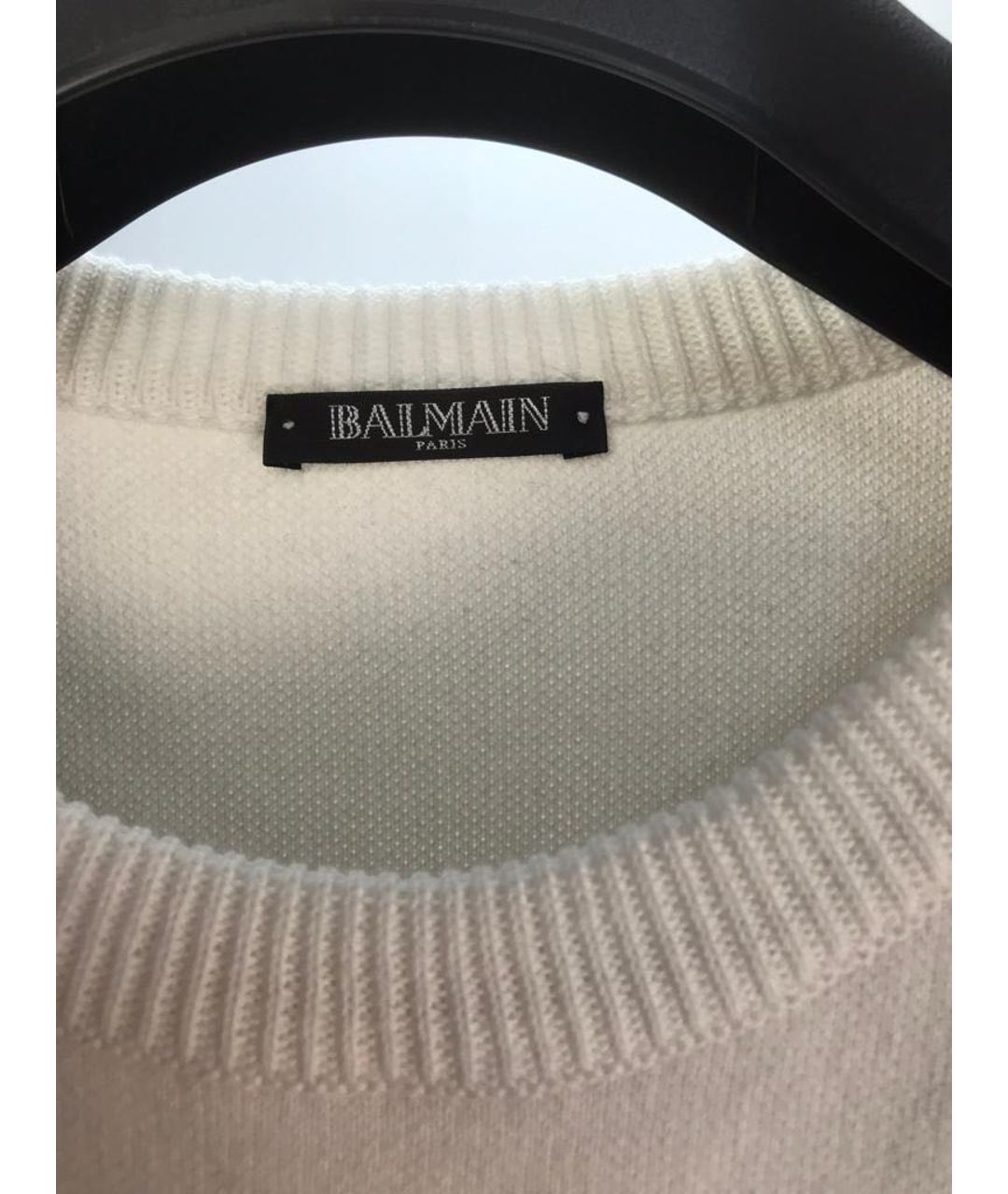BALMAIN Белый джемпер / свитер, фото 3