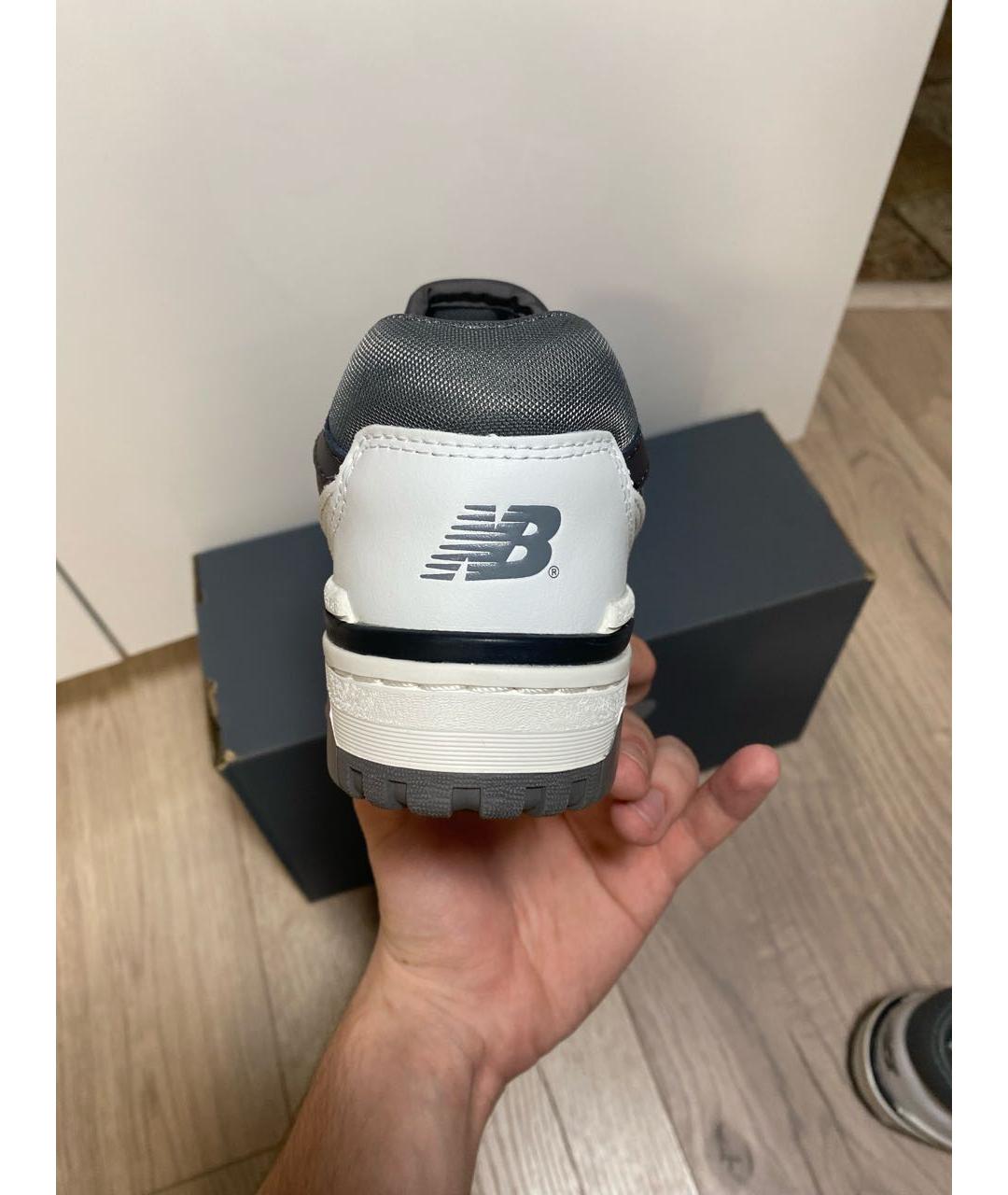 NEW BALANCE Белые кожаные кроссовки, фото 5