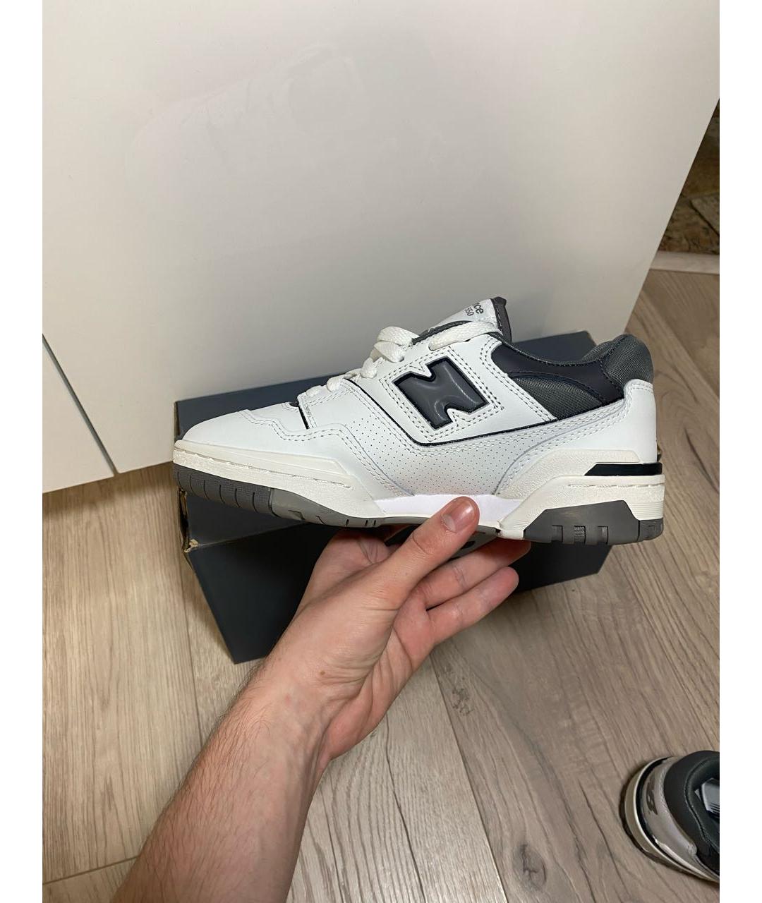 NEW BALANCE Белые кожаные кроссовки, фото 4