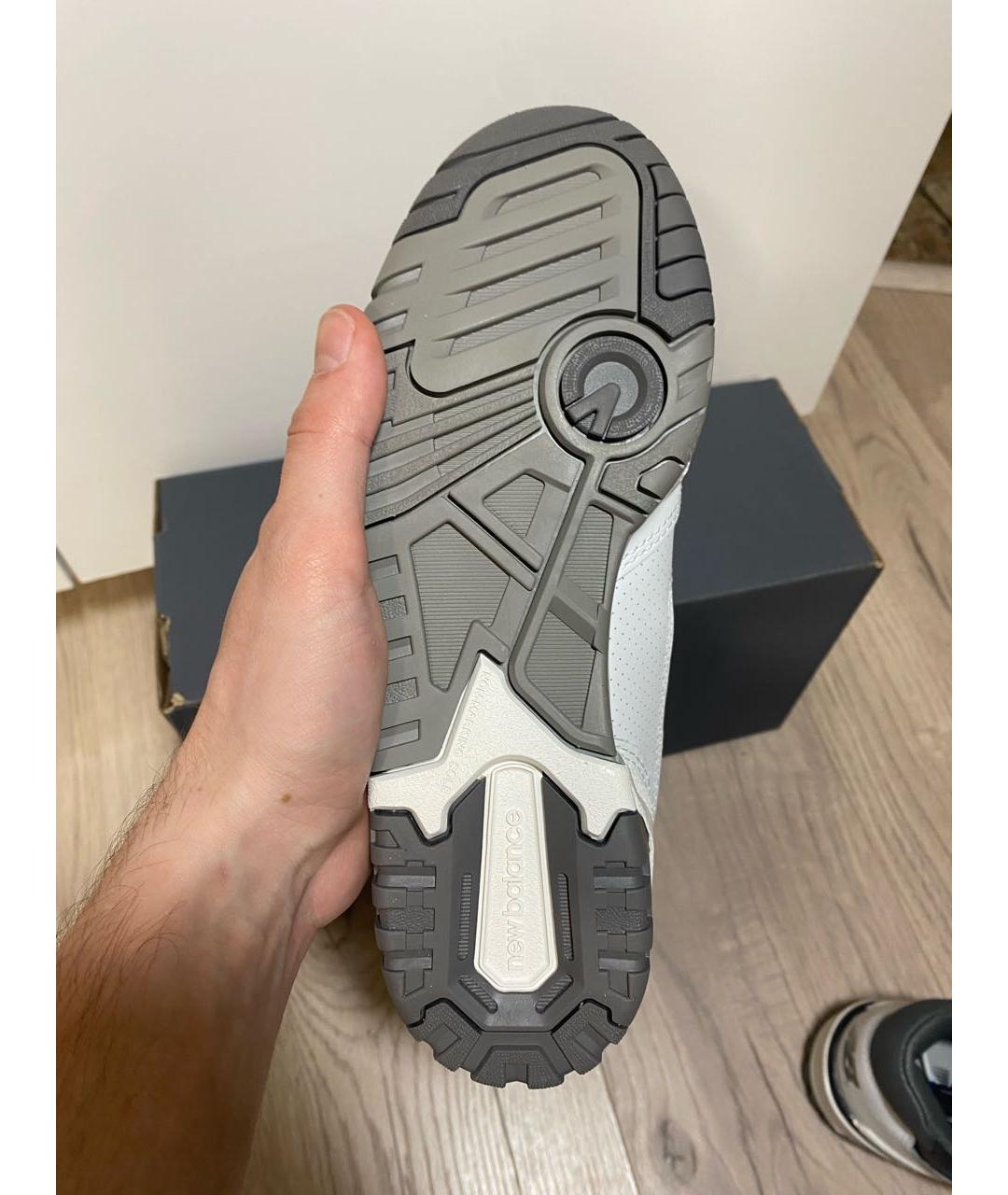 NEW BALANCE Белые кожаные кроссовки, фото 6