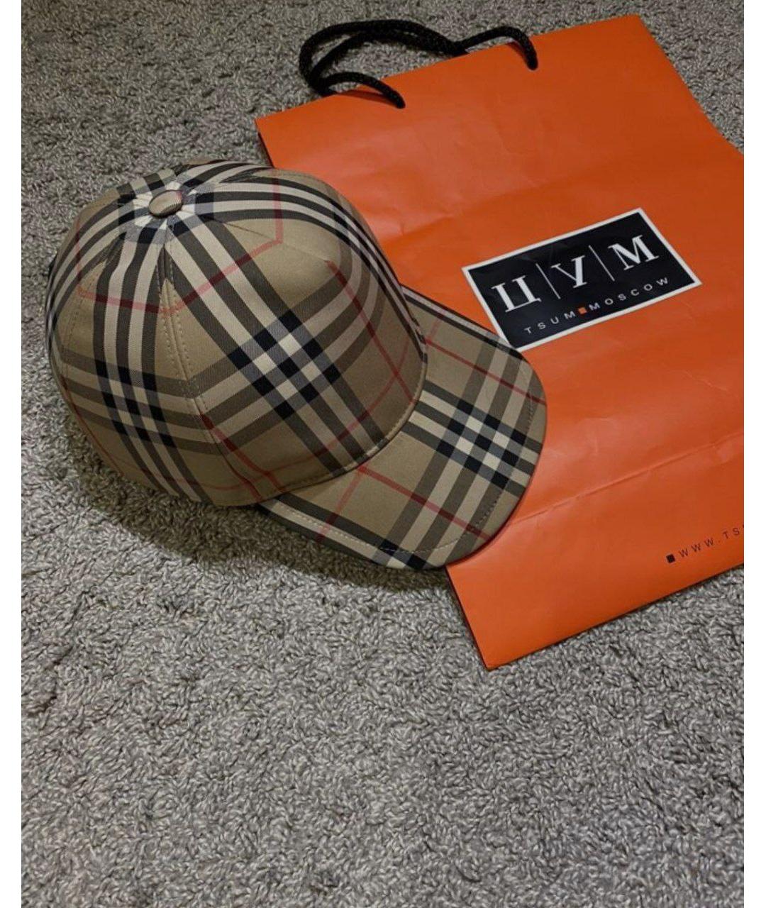 BURBERRY Мульти хлопковая кепка, фото 2