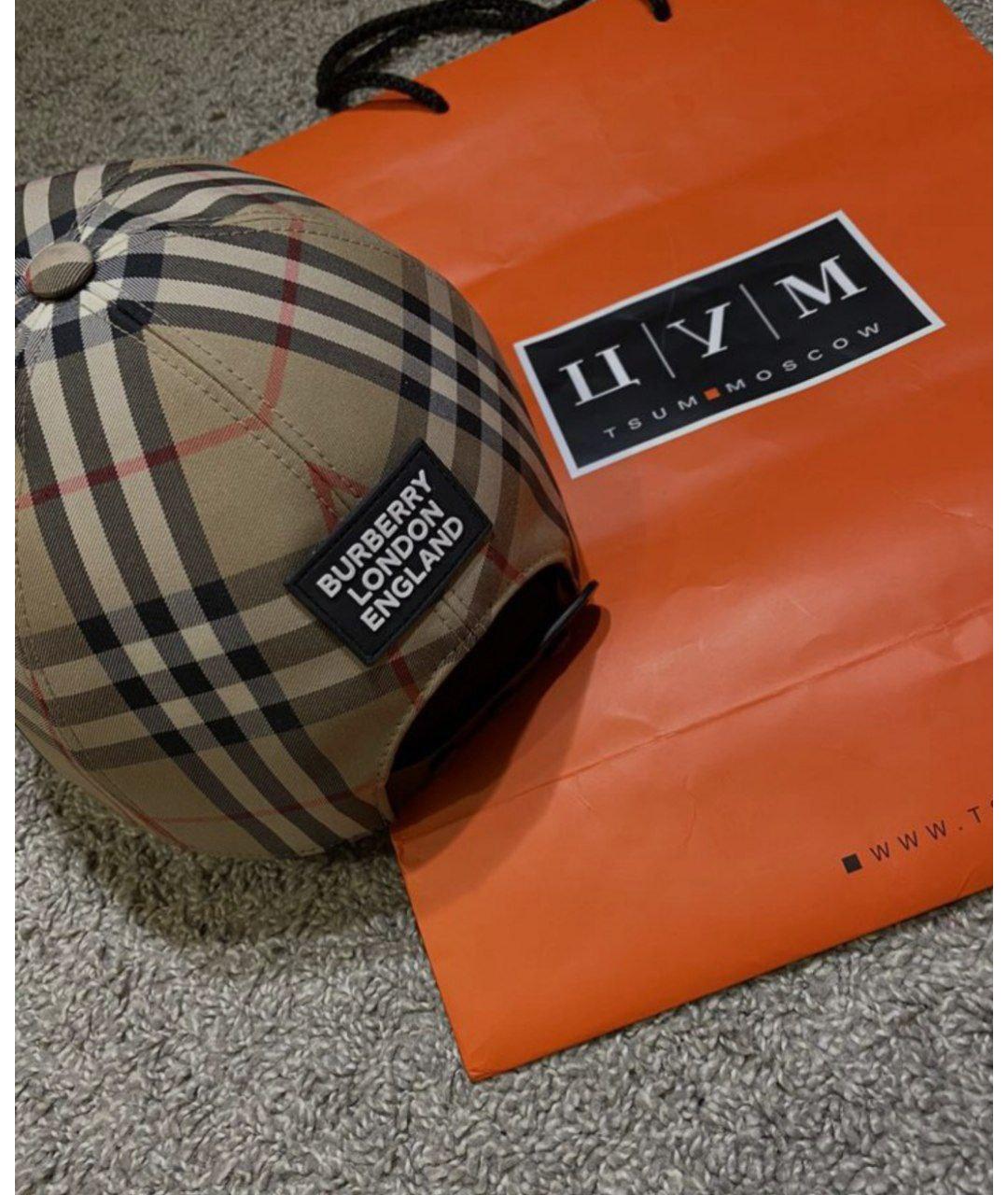 BURBERRY Мульти хлопковая кепка, фото 3