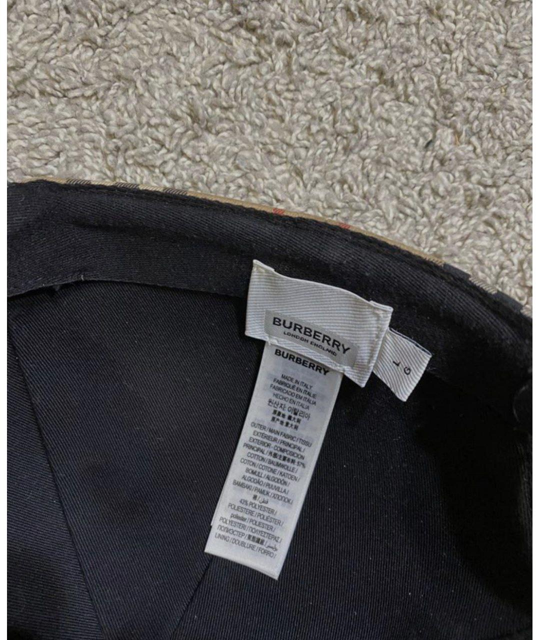 BURBERRY Мульти хлопковая кепка, фото 4