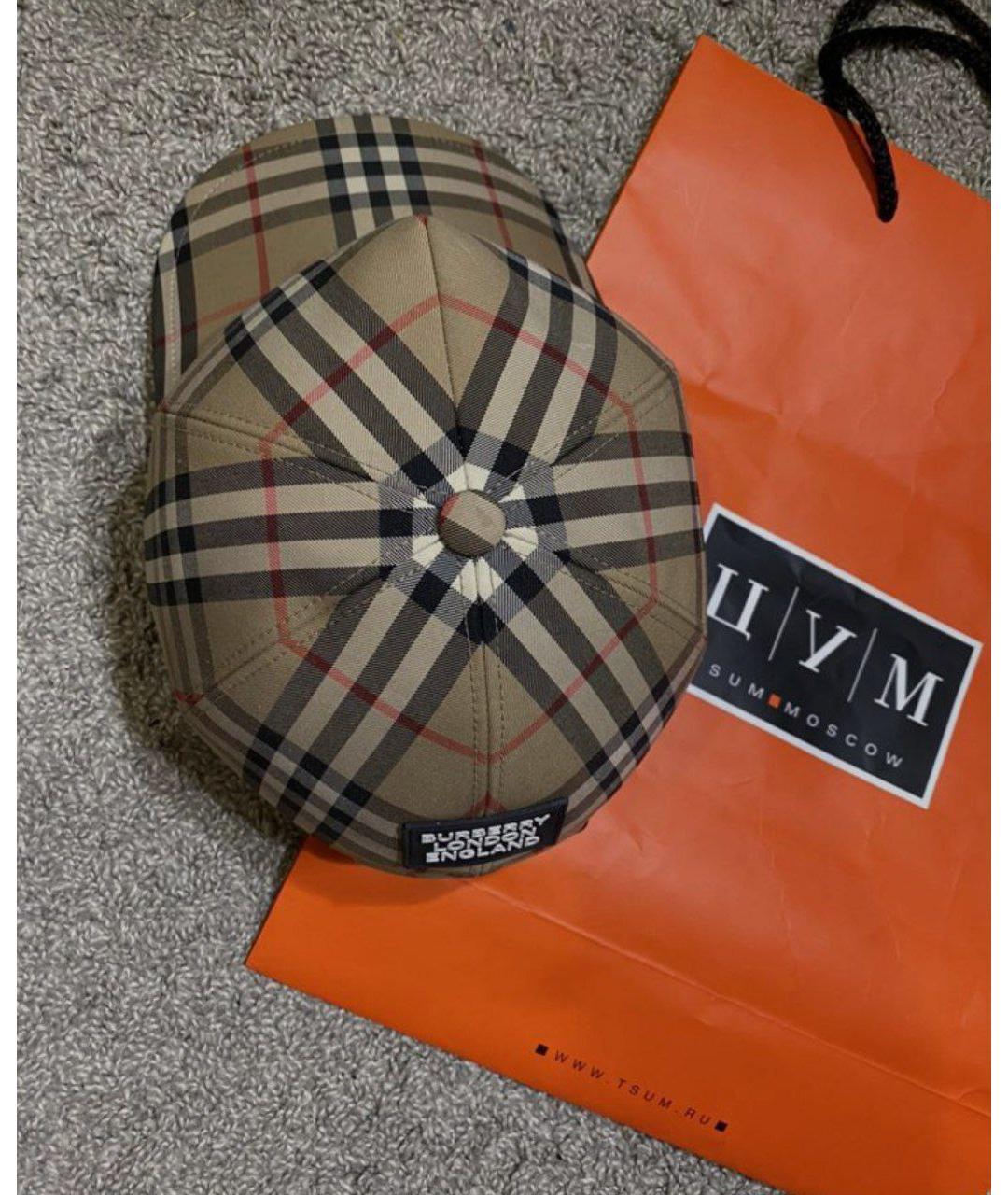 BURBERRY Мульти хлопковая кепка, фото 5