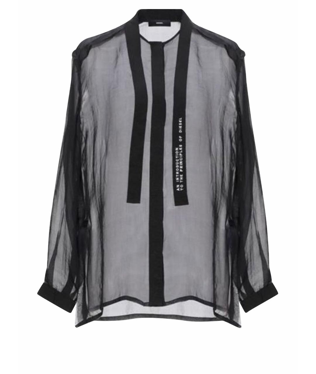 DIESEL Черная шелковая блузы, фото 1
