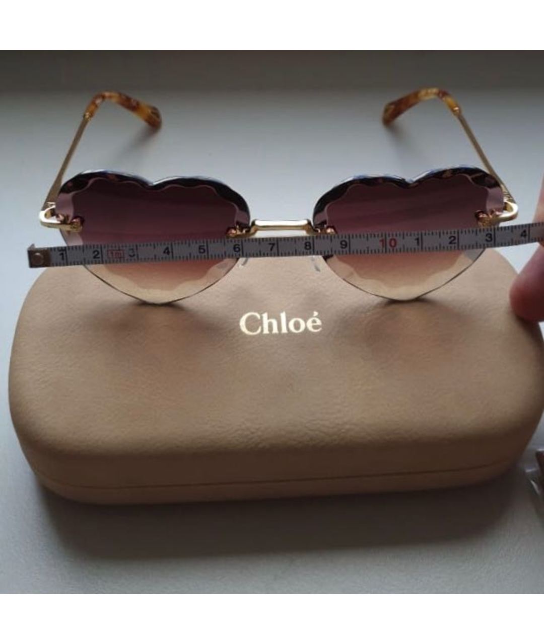 CHLOE Металлические солнцезащитные очки, фото 8