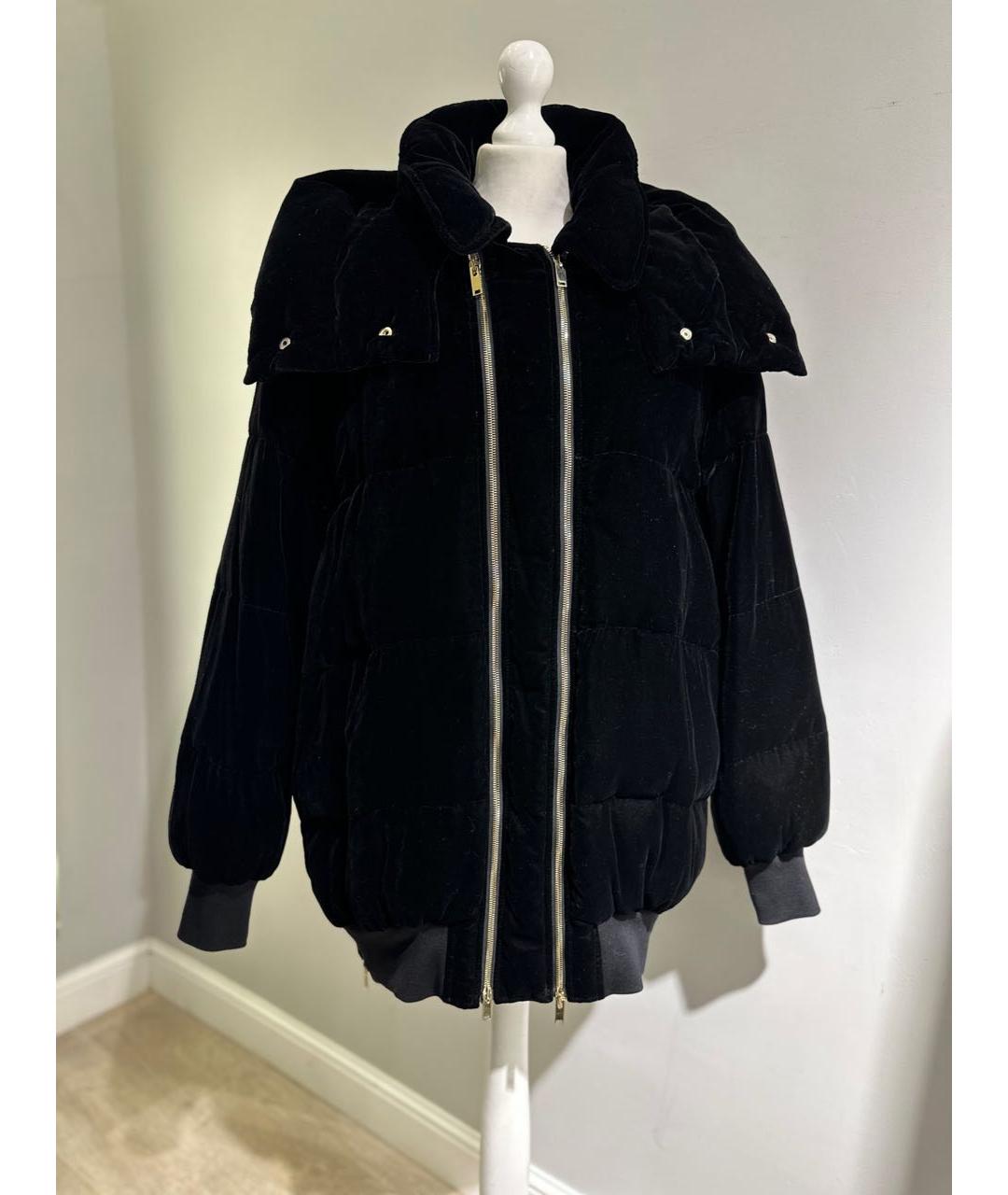 STELLA MCCARTNEY Черный велюровый пуховик, фото 8