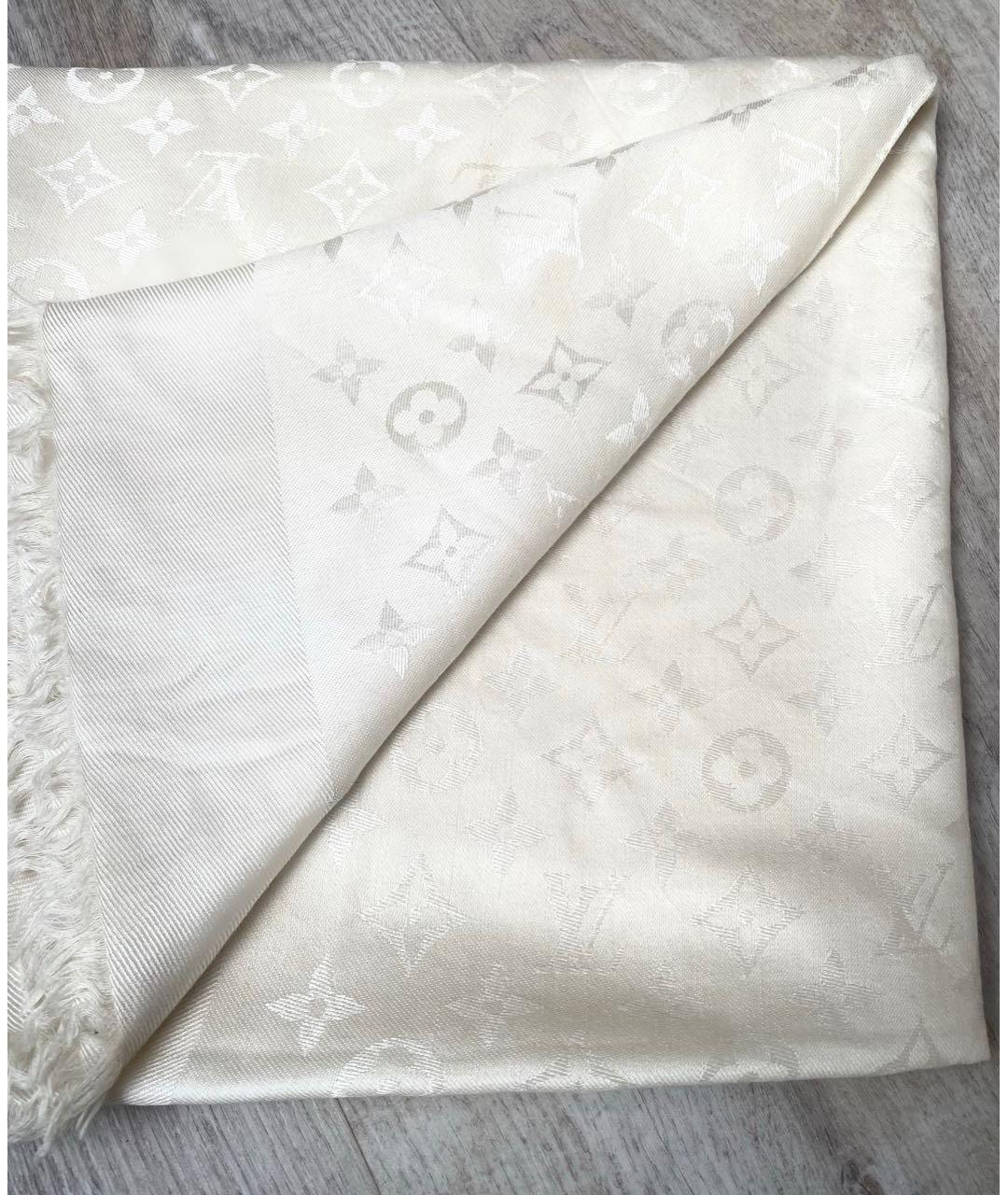 LOUIS VUITTON Белый платок, фото 6
