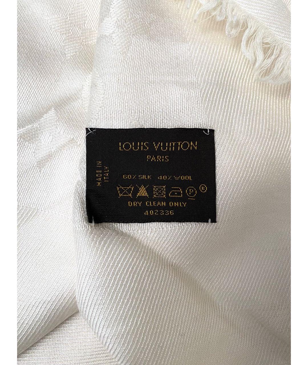 LOUIS VUITTON Белый платок, фото 2