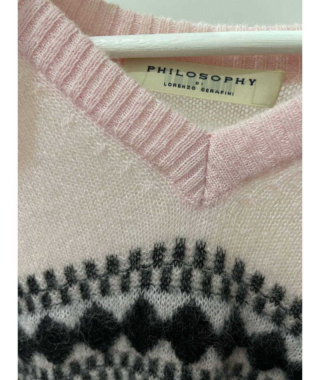 PHILOSOPHY DI LORENZO SERAFINI Розовый джемпер / свитер, фото 4