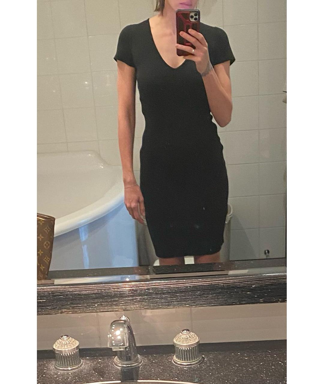 PRADA Черное шерстяное повседневное платье, фото 5