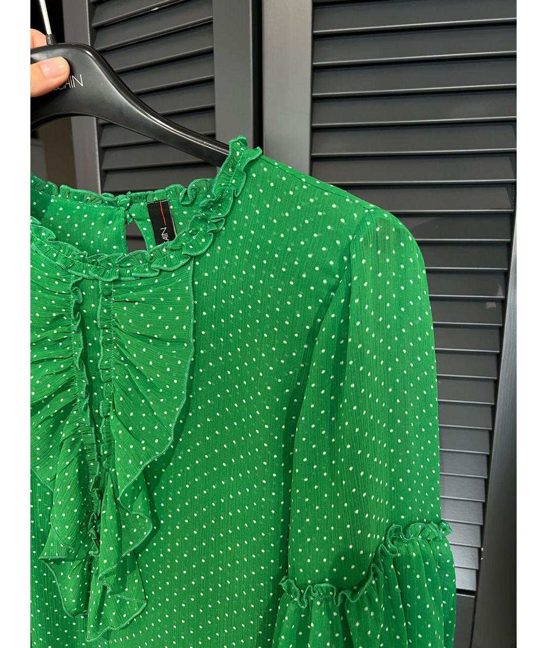 MARC CAIN Зеленая полиэстеровая блузы, фото 6