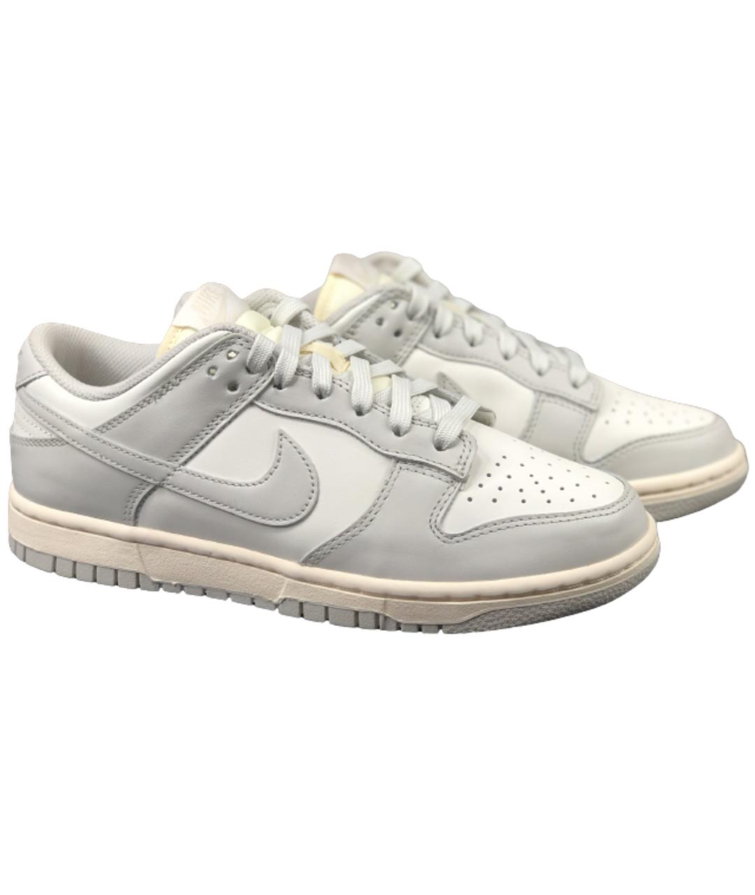 NIKE Серые кожаные кроссовки, фото 7
