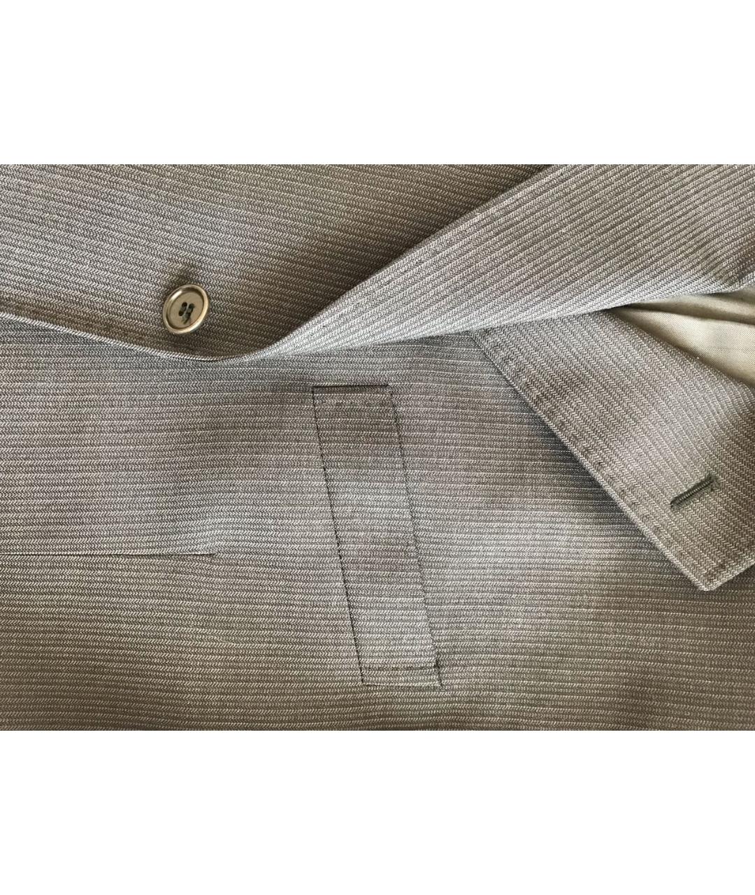 ALEXANDER MCQUEEN Серый шерстяной пиджак, фото 5