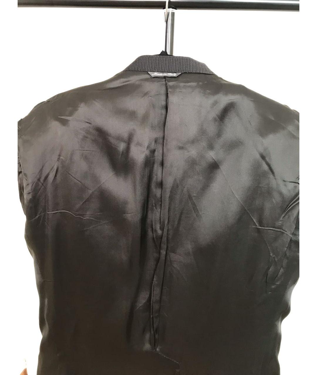 ALEXANDER MCQUEEN Серый шерстяной пиджак, фото 3