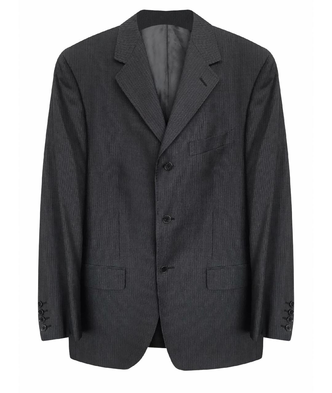 ALEXANDER MCQUEEN Серый шерстяной пиджак, фото 1