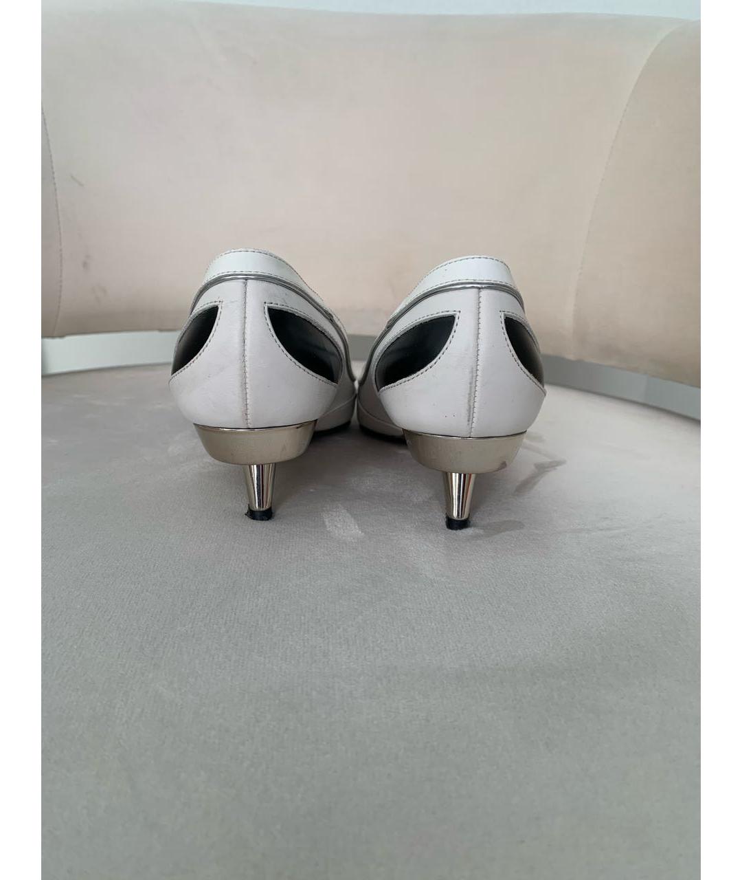 MARNI Белые кожаные туфли, фото 3