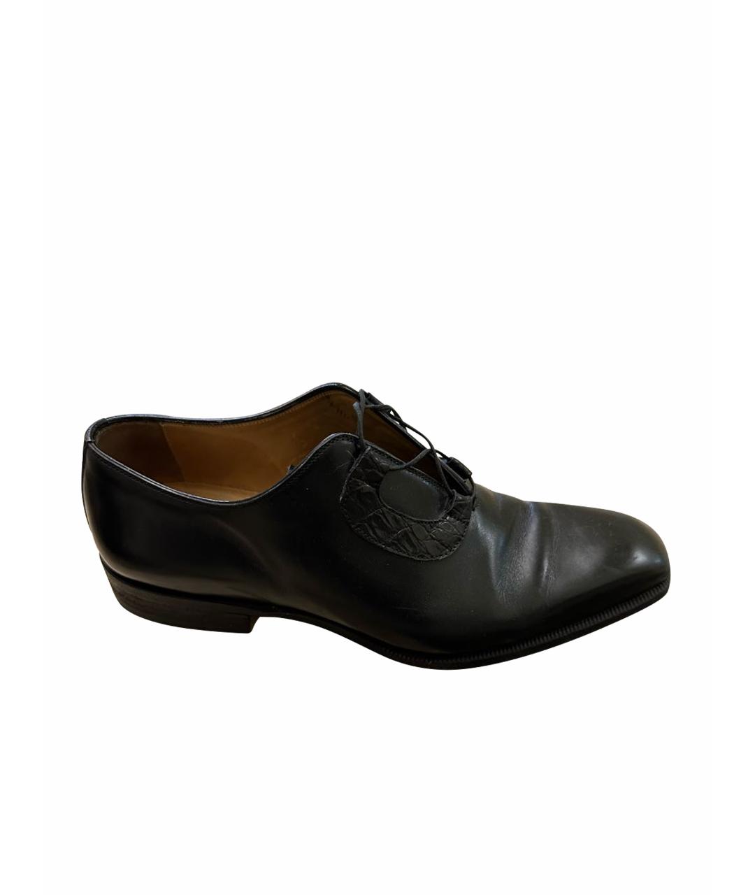 PATRICK HELLMANN Черные кожаные туфли, фото 1