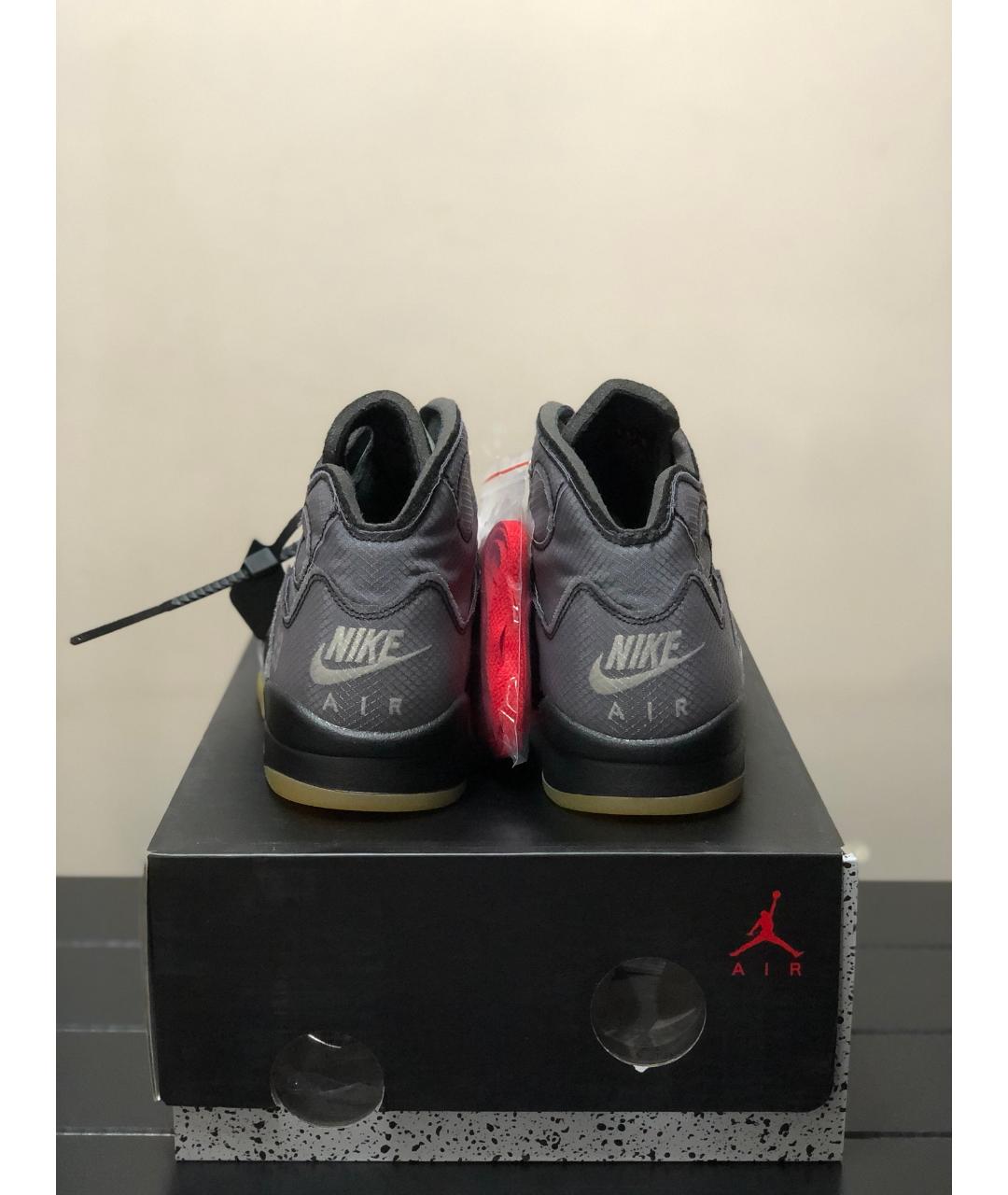 JORDAN Черные высокие кроссовки / кеды, фото 4