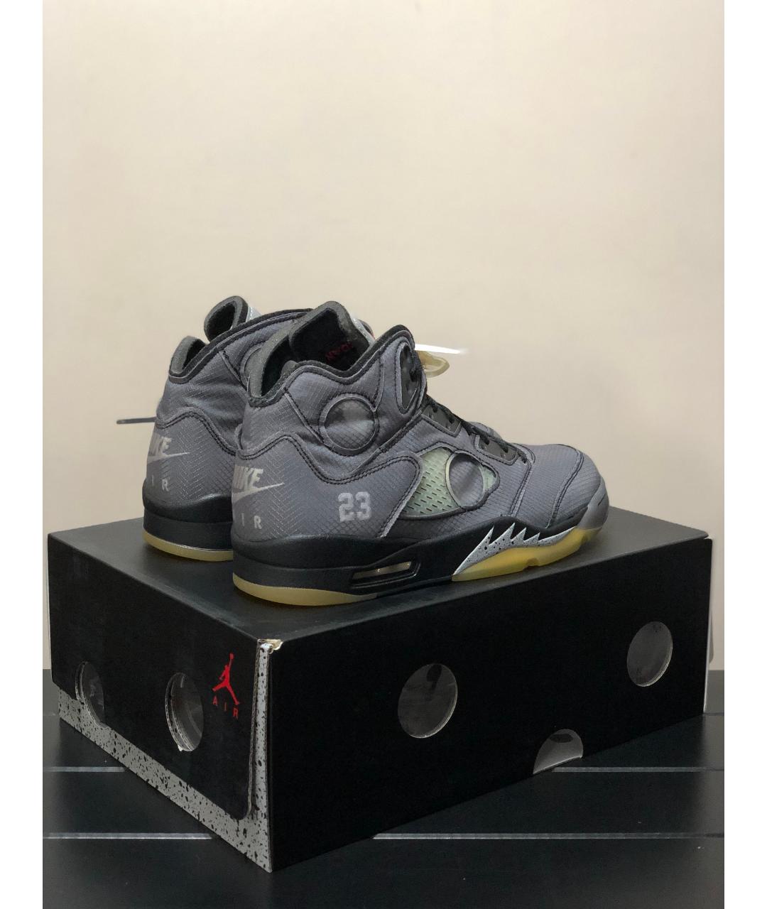 JORDAN Черные высокие кроссовки / кеды, фото 5