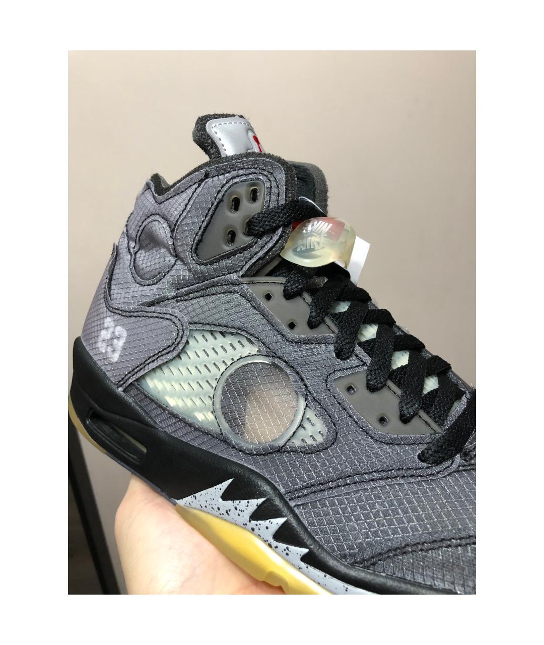 JORDAN Черные высокие кроссовки / кеды, фото 6