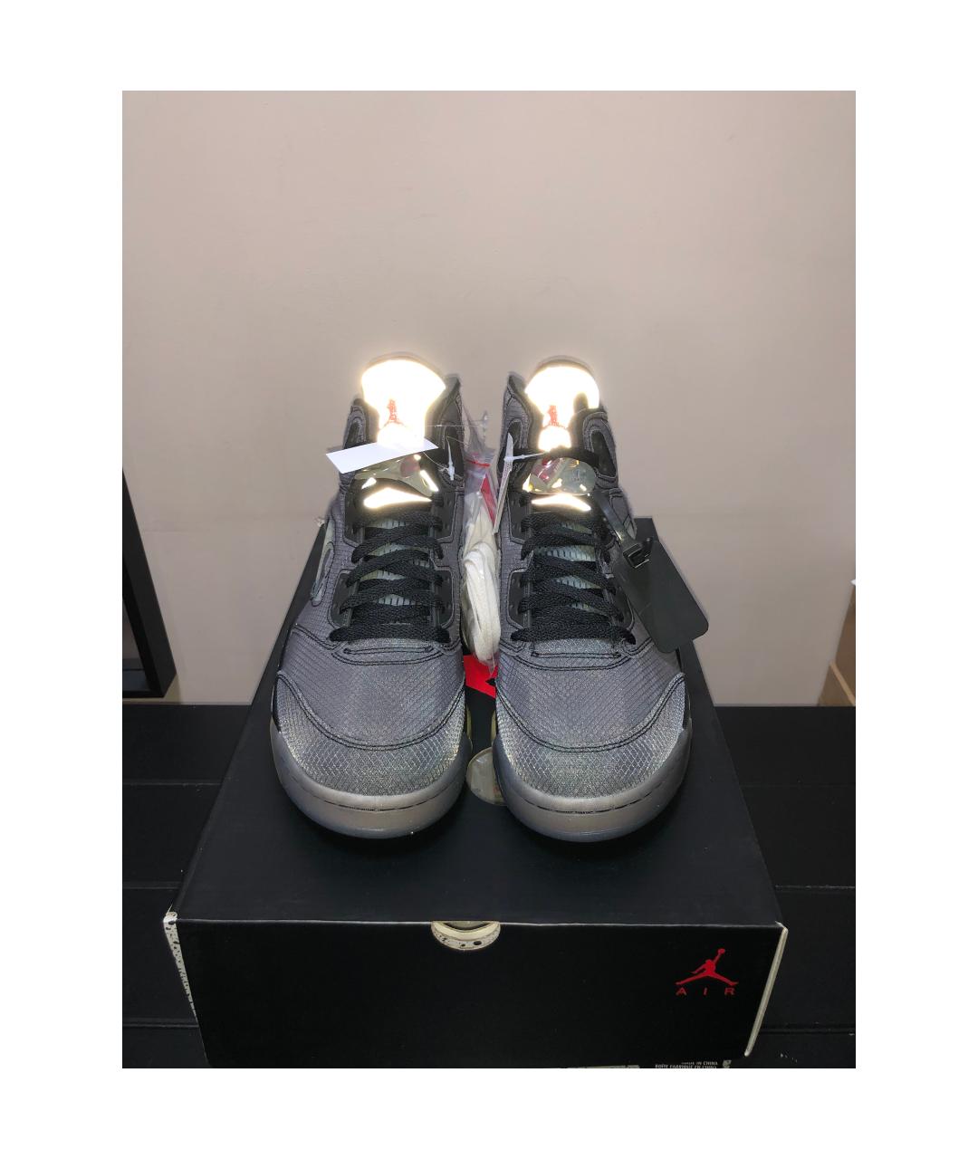 JORDAN Черные высокие кроссовки / кеды, фото 3