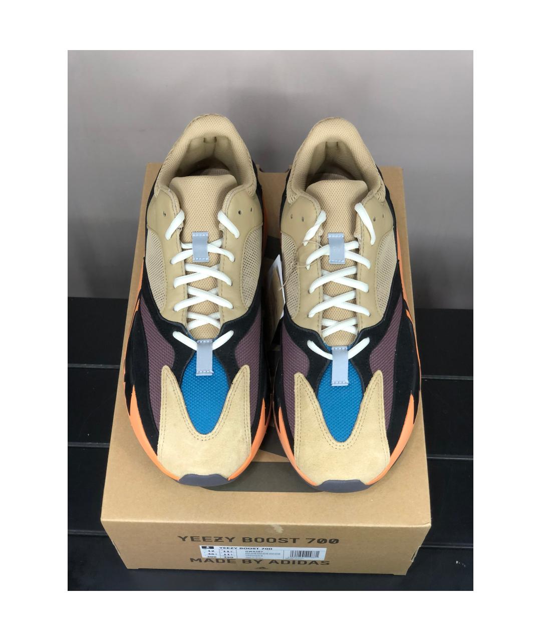 ADIDAS YEEZY Мульти замшевые низкие кроссовки / кеды, фото 3
