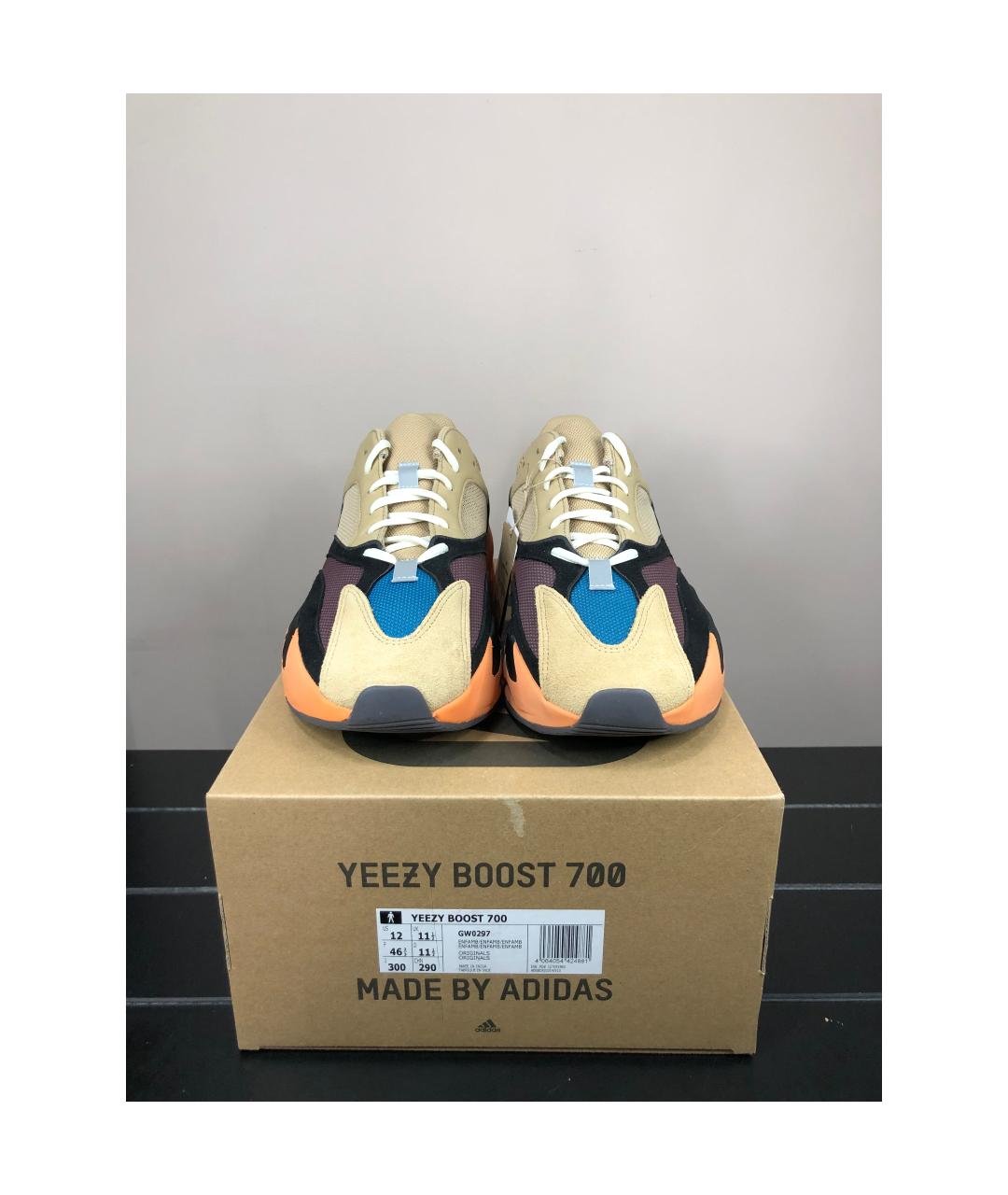 ADIDAS YEEZY Мульти замшевые низкие кроссовки / кеды, фото 2