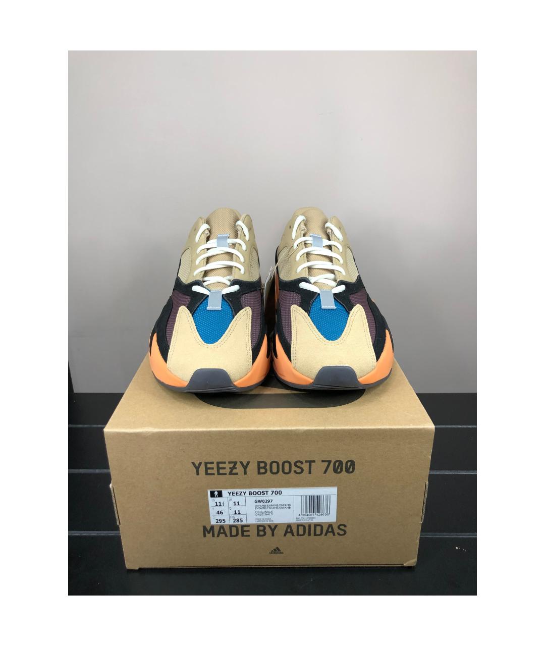ADIDAS YEEZY Мульти замшевые низкие кроссовки / кеды, фото 2