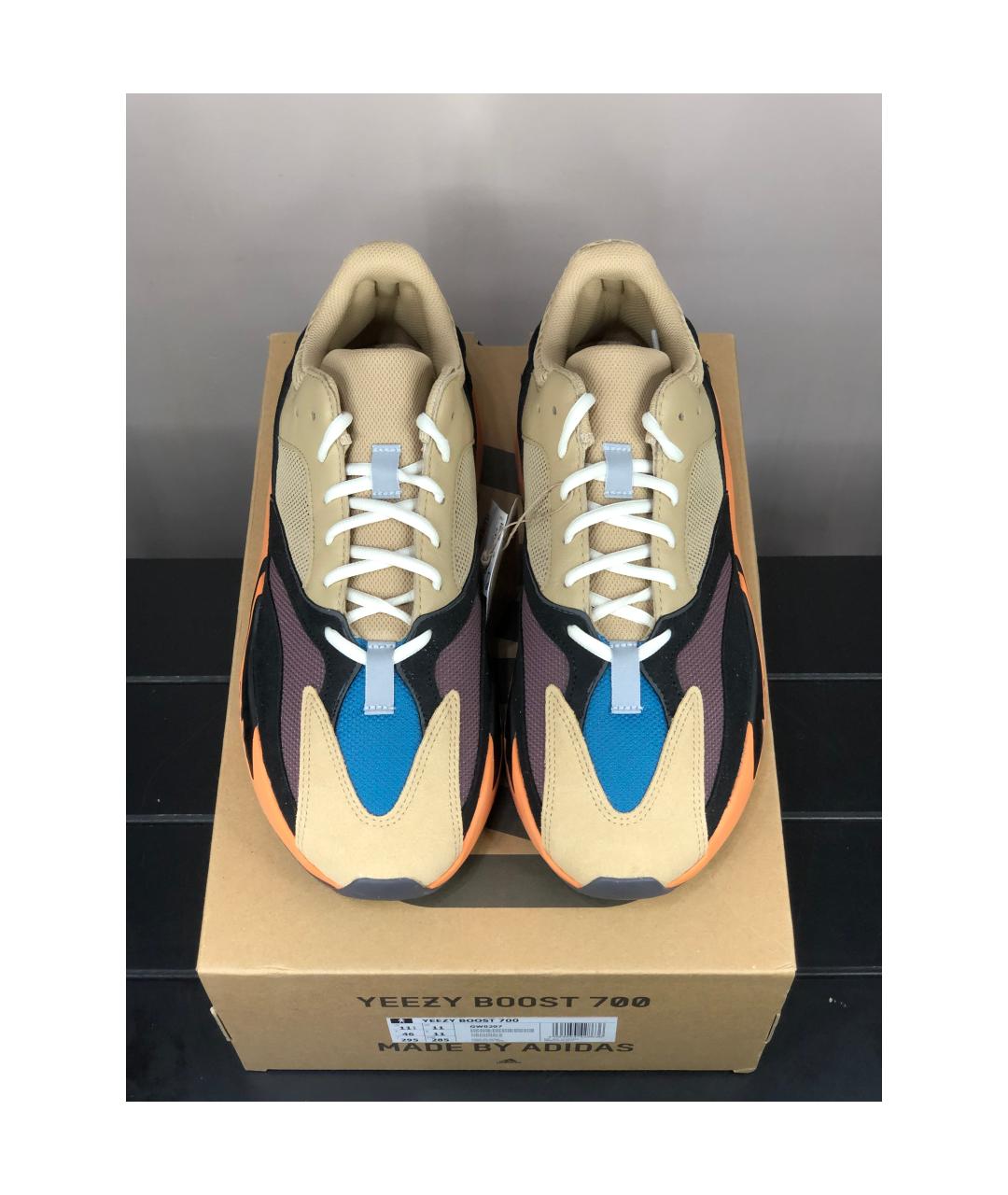 ADIDAS YEEZY Мульти замшевые низкие кроссовки / кеды, фото 3
