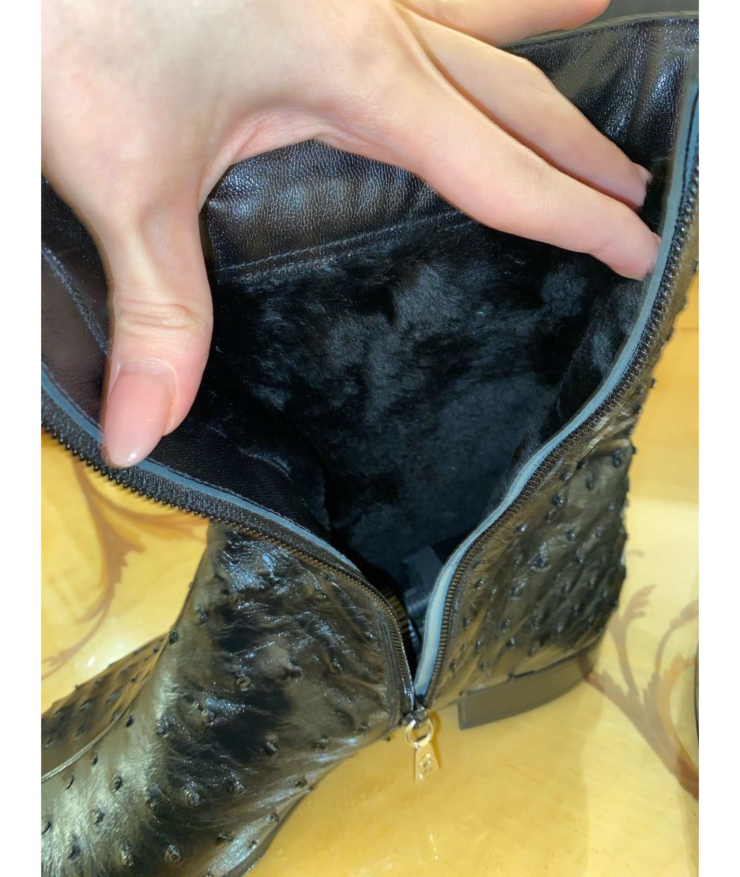 BRIONI Черные высокие ботинки из экзотической кожи, фото 8