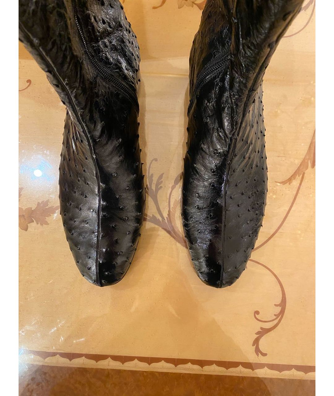 BRIONI Черные высокие ботинки из экзотической кожи, фото 2