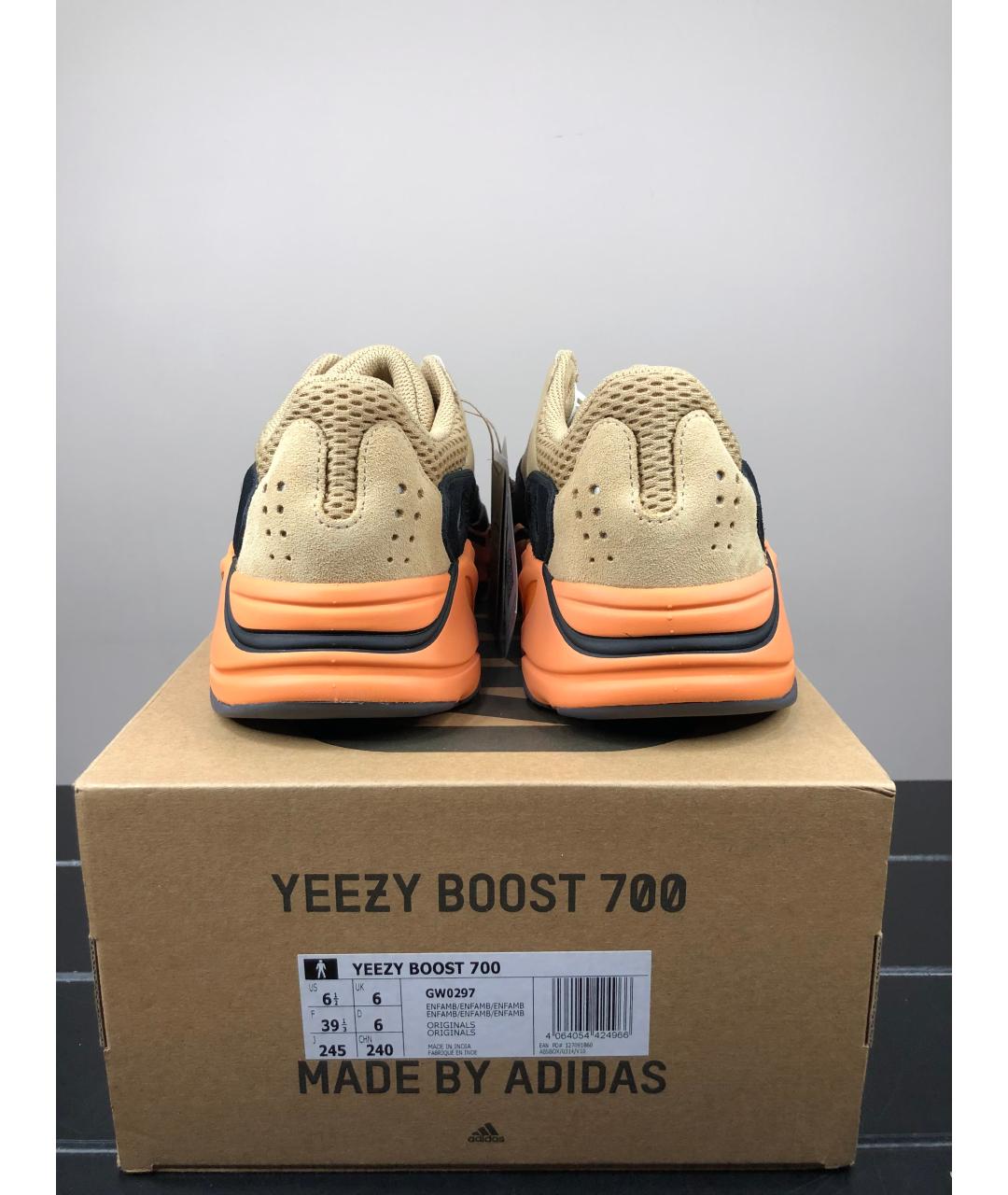 ADIDAS YEEZY Мульти замшевые кроссовки, фото 4