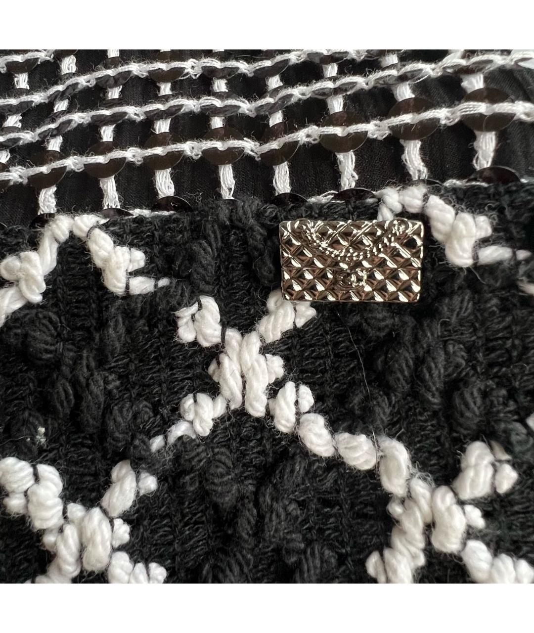 CHANEL Черное твидовое коктейльное платье, фото 4